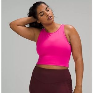 Lululemon NWOT SONIC PINK power pivot tank